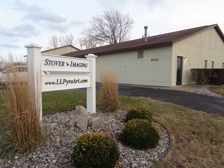 Picture of sigm in front of Stover Imaging business